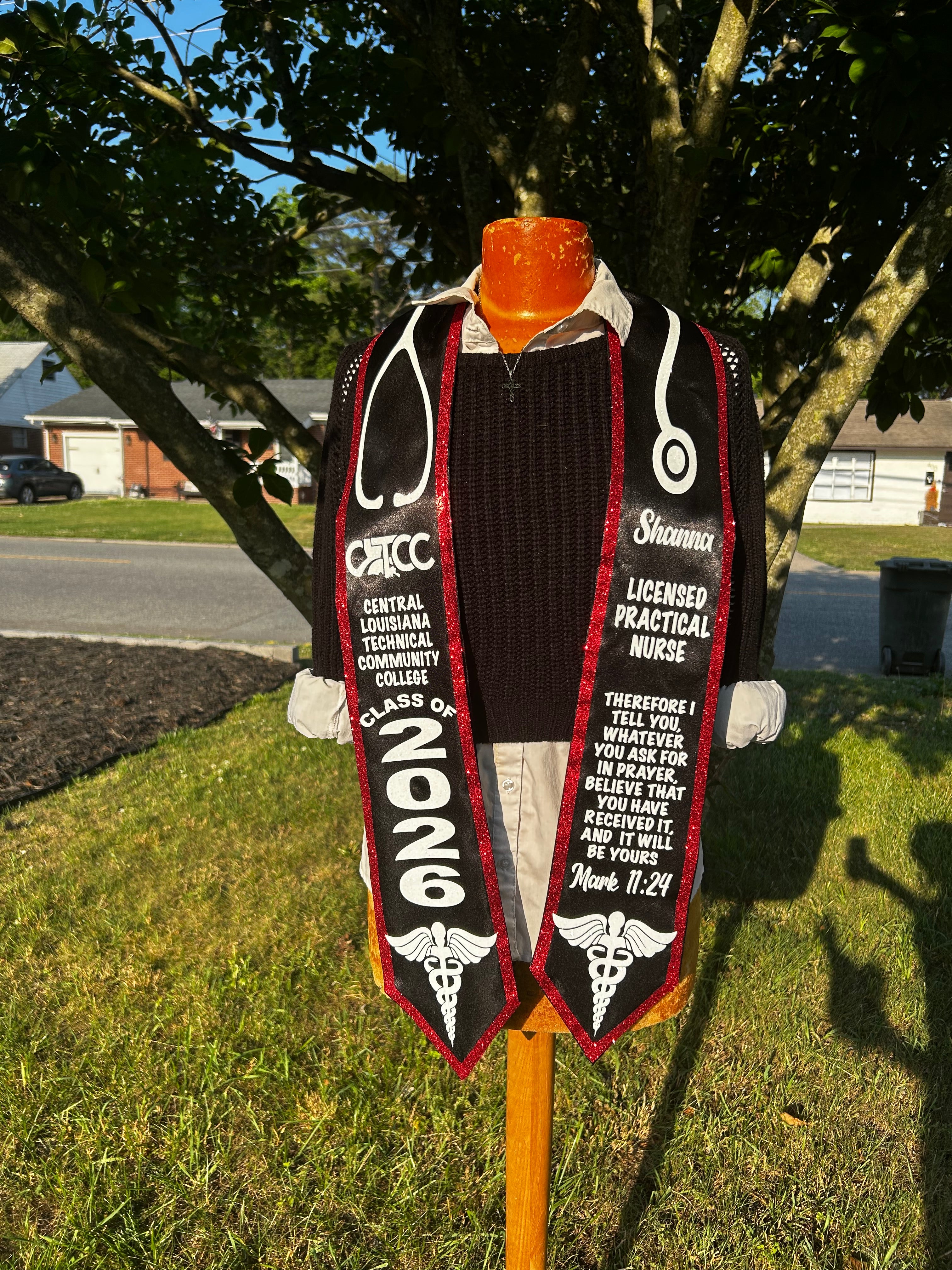 Personalized Medical Grad stole